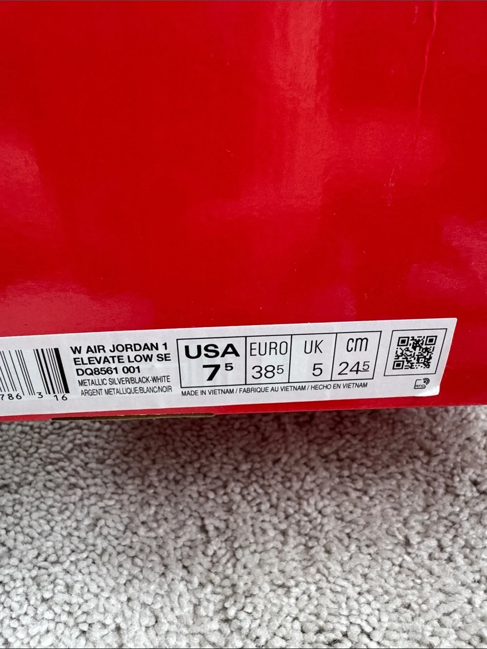 Nike AirJordan 1 Elevate low SE, size 7.5